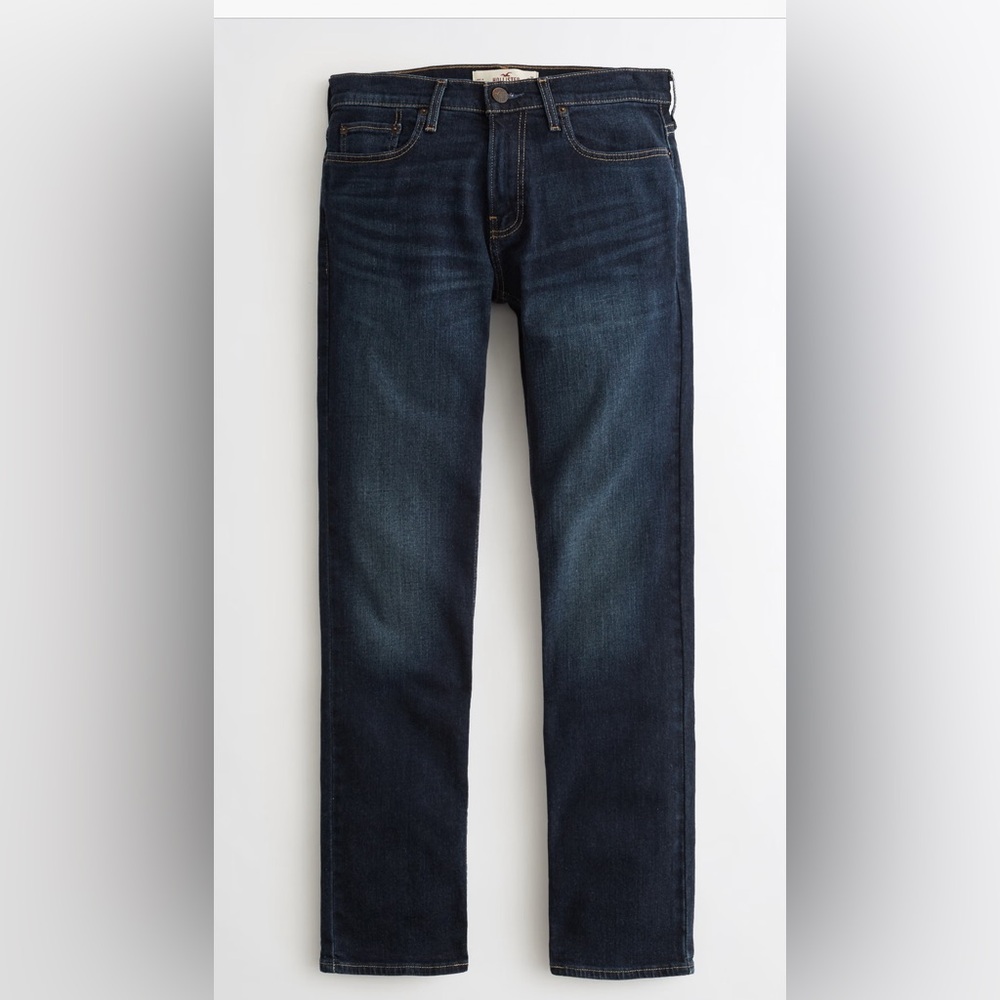 Hollister Dark Wash Slim Straight Jeans NWOT